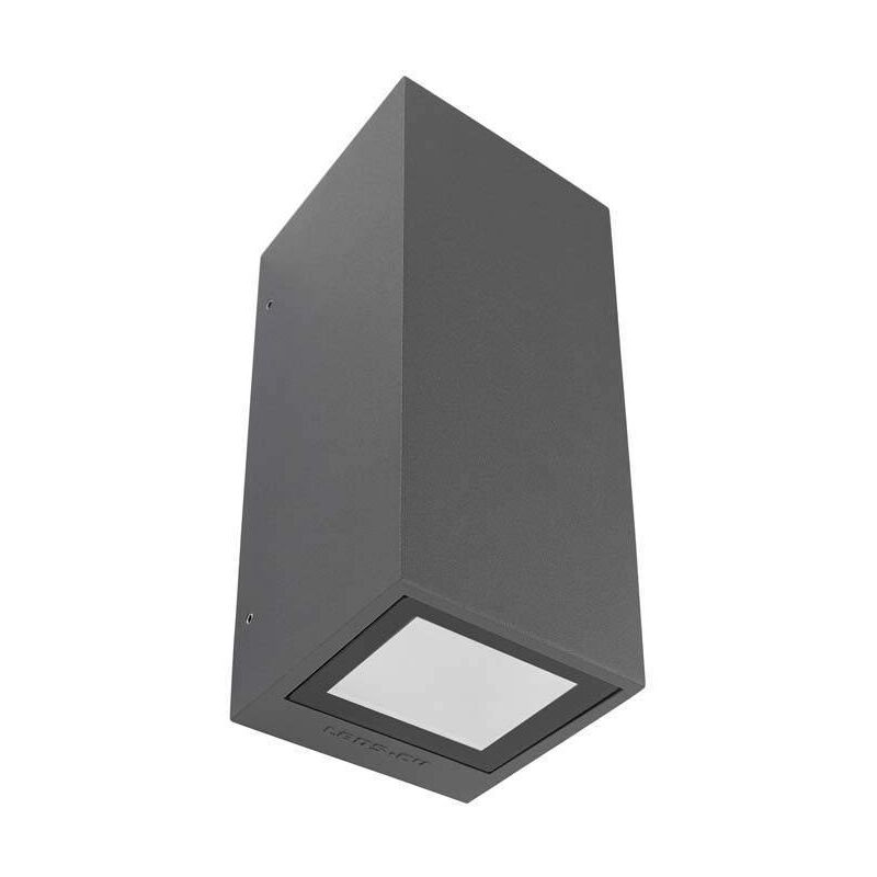 Leds-C4 Afrodita - 2 Light Outdoor Up Down Wall Light Urban Grey IP65, GU10