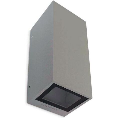 Leds-C4 Afrodita - Applique da esterno Up Down a 2 luci Grigio IP65, GU10