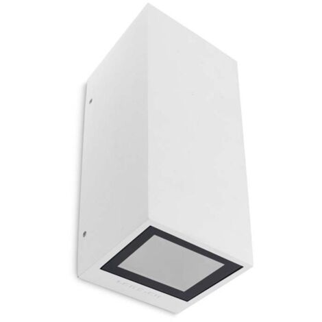 Leds-C4 Afrodita - Applique murale d'extérieur à 2 lumières, gris urbain IP65, GU10