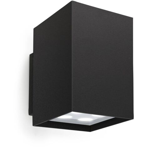 Leds-C4 Afrodita - Applique Murale Extérieure LED Up & Down Noir 10cm 1690lm 3000K IP55