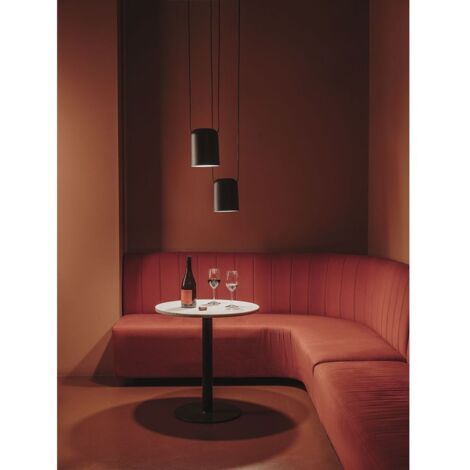 Leds-C4 Attic - Suspension décorative au plafond noir mat 1x E27 / 75cm x 100cm