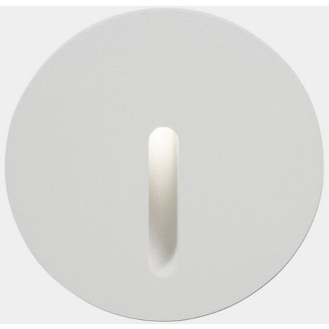 LEDS C4 Bat Round Lineal Outdoor LED Encastré Applique Ronde Blanc IP65 2.2W 2700K