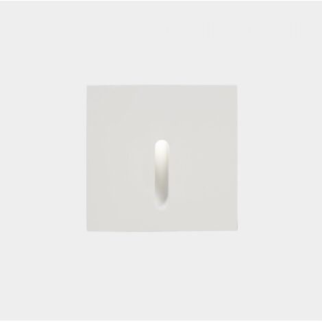 LEDS C4 Bat Square Lineal Outdoor LED Encastré Applique Murale Carré Blanc IP65 2.2W 2700K