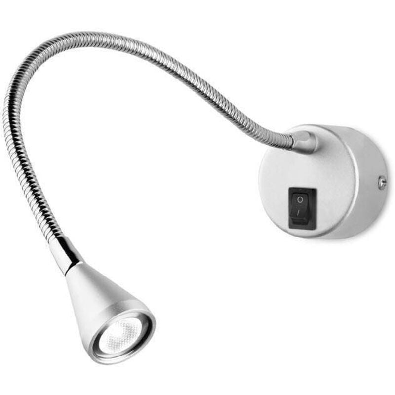 Book - Lampada da lettura a parete orientabile a led a 1 luce da interno, cromata - Leds-c4