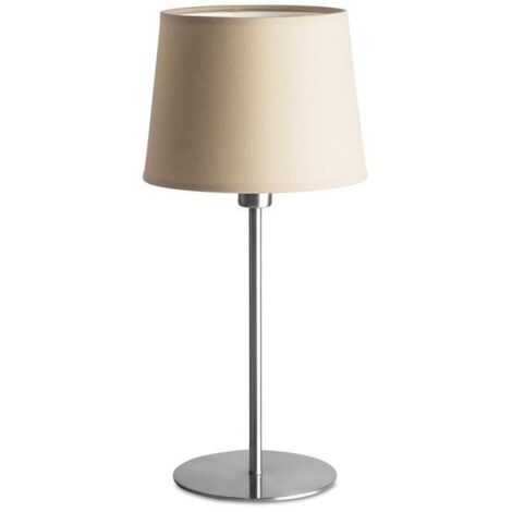 Leds-C4 Bristol - Lampe de table à 1 lumière, nickel satiné, E27