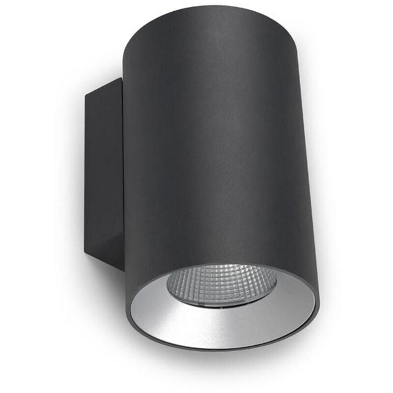 LEDS C4 Cosmos Applique ø106 Doppia Emissione da Esterno LED Up Down Light Small Urban Grey IP55 IK 4000K