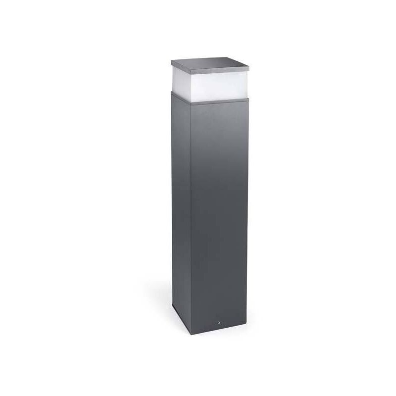 Leds-c4 - Cubik - Borne d'extérieur led courte gris urbain IP65