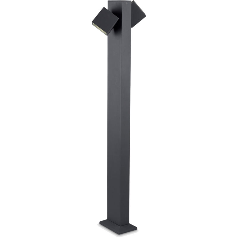 Baliza Ip65 Cubus Bollard Led 22W Blanco Cálido - 3000K On-Off Gris Urbano 1031