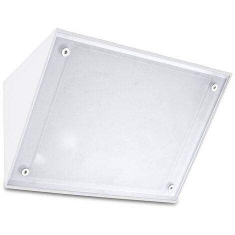 Leds-C4 Curie Glass - Applique murale extérieure à 1 ampoule blanche IP65, E27