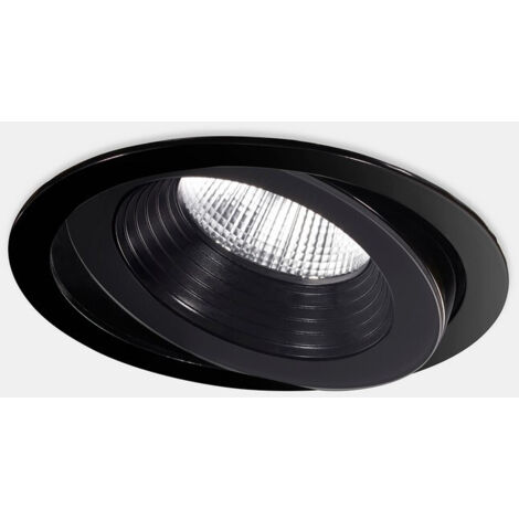 LEDS C4 Dako Réglable Ø100mm Encastré Extérieur LED Petit Noir IP65 IK06 3000K