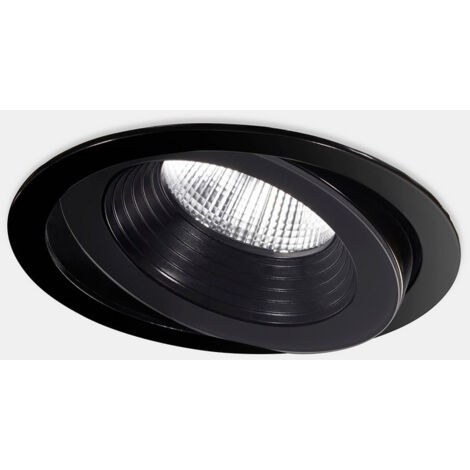 LEDS C4 Dako Réglable ¸200mm Encastré Extérieur LED Large Noir IP65 IK07 3000K