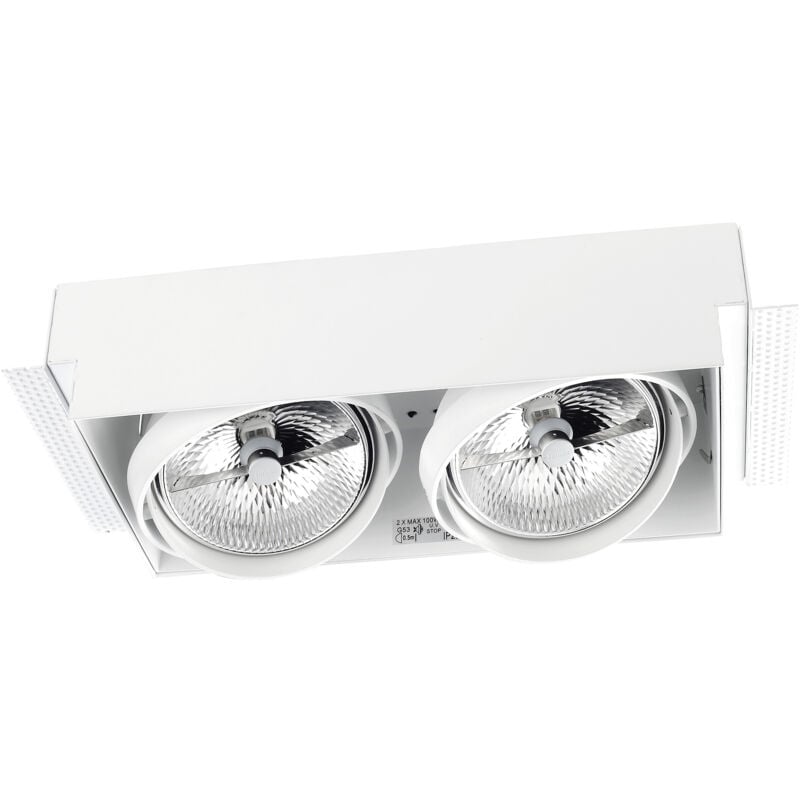 Leds-c4 - Downlight Multidir Double led 299Mm Trimless 100W Negro IP23