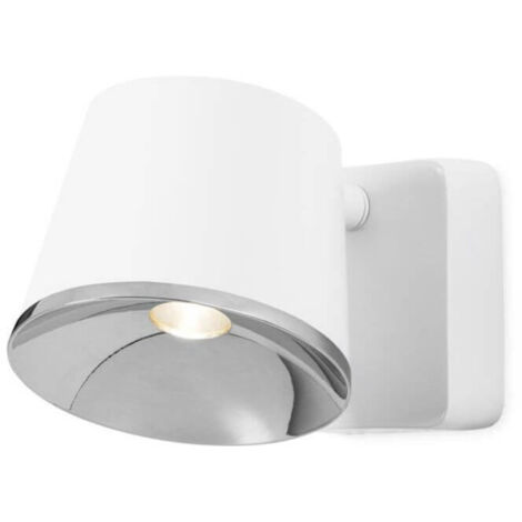 Leds-C4 Drone - Applique / Plafonnier Intérieur LED Intégré Chrome, Blanc