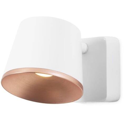 Leds-C4 Drone - Applique / Plafonnier LED Intérieur Intégré Blanc, Cuivre