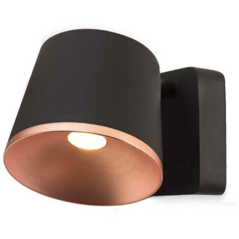 Leds-C4 Drone - Applique / Plafonnier LED Intérieur Intégré Marron, Cuivre