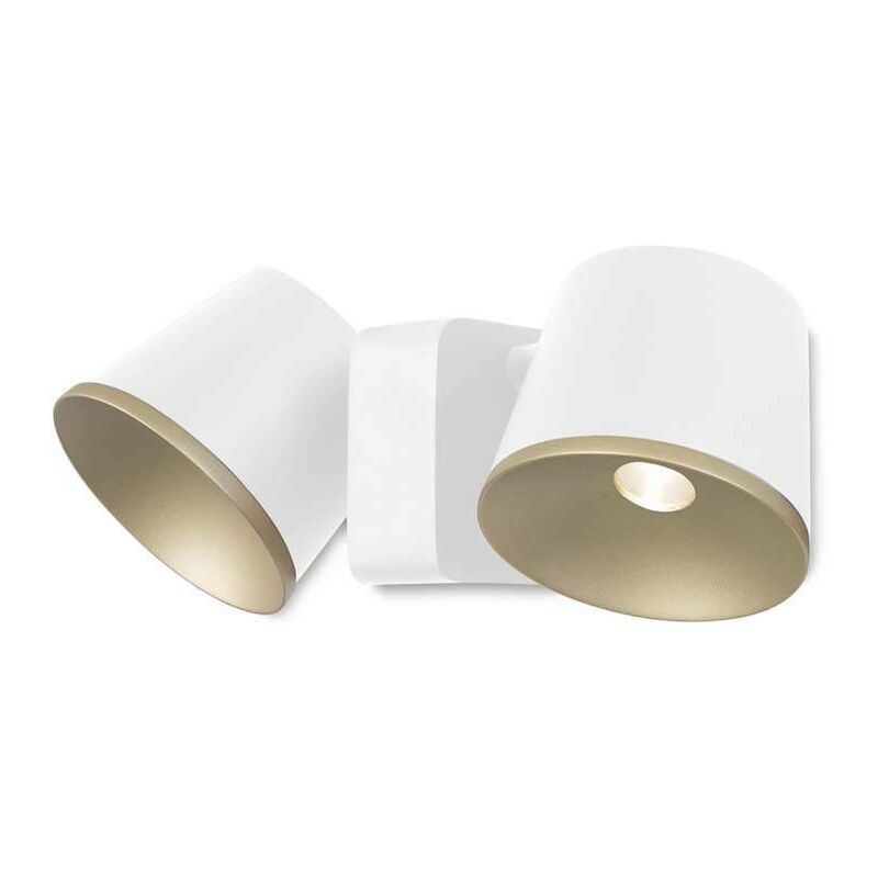 Drone - led 2 Light Indoor Wall / Ceiling Light White, Gold - Leds-c4