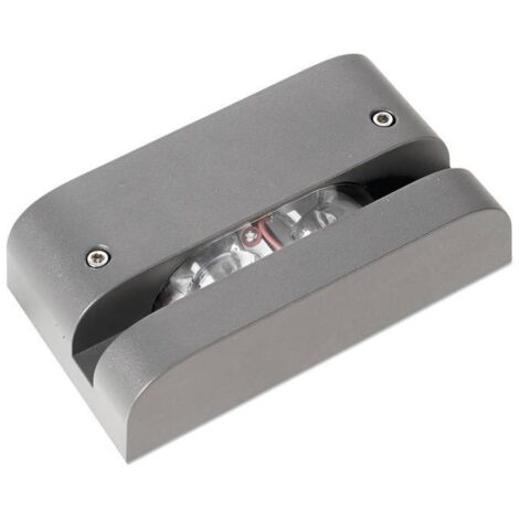 Leds-C4 Finestra - Applique Murale Extérieure LED Gris IP65
