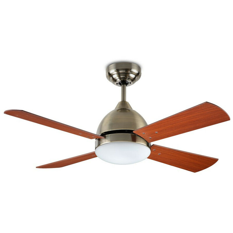 Efectoled - leds C4 Forlight Borneo Ceiling Fan E27 Patina Teak