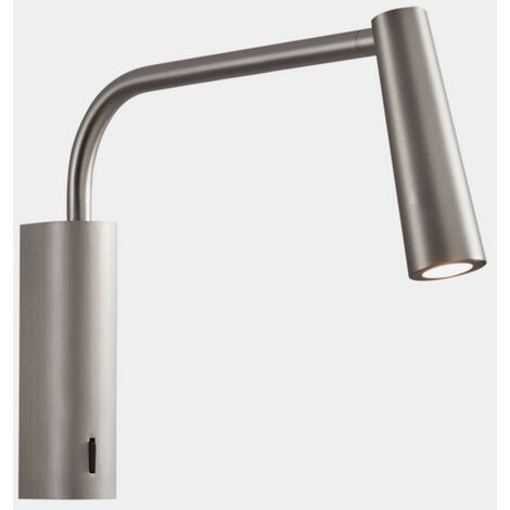 LEDS C4 Gamma Extend Lampe de Lecture LED Bras Réglable Nickel Satiné IP20 2.1W 2700K