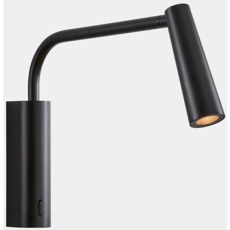 LEDS C4 Gamma Extend Lampe de Lecture LED Bras Réglable Noir Métallique IP20 2.1W 2700K