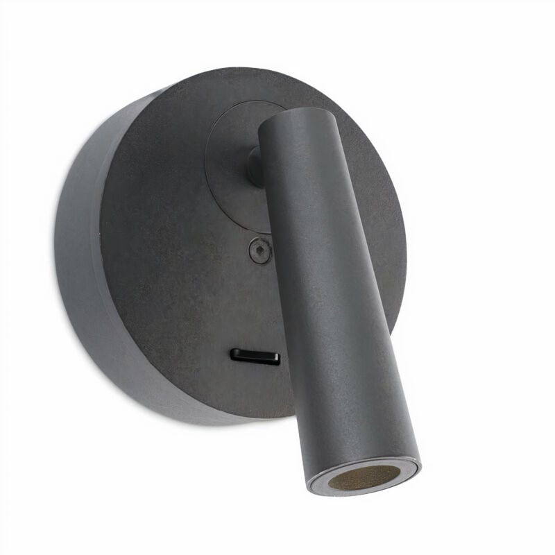 Luz de lectura gamma mix&match round led 2.2w 2700k gris urbano 137lm