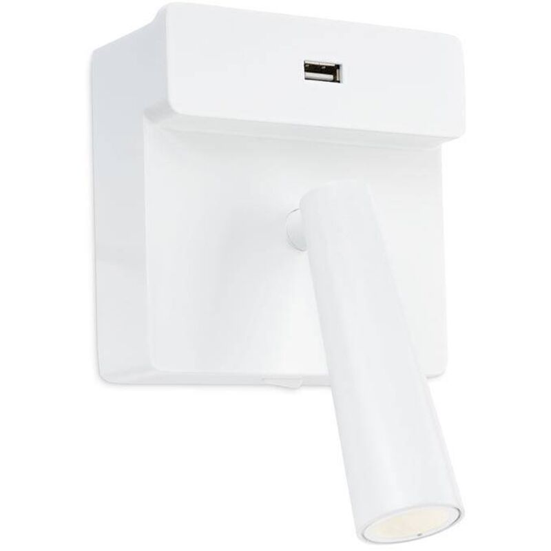 Gamma - Luce led da lettura da parete usb Bianca 175lm 2700K - Leds-c4