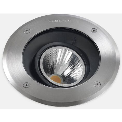 Leds-C4 Gea - Acier inoxydable au sol encastré extérieur à LED 1595lm 3000K IP67 poli