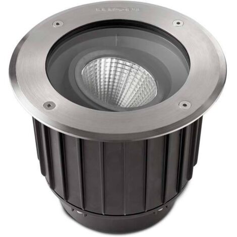 Leds-C4 Gea Cob - Lampadaire encastrable extérieur à LED Acier inoxydable Aisi 316 IP67