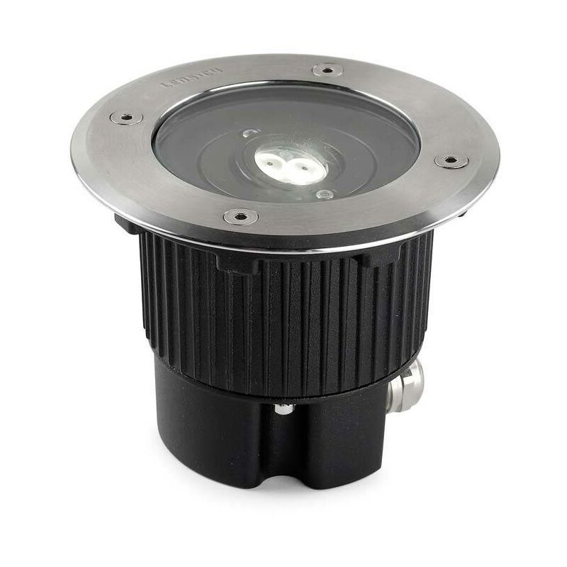 Leds-C4 Gea - Outdoor led Recessed Ground Uplight Stainless Steel Polished 12.5cm 522lm 3000K IP67