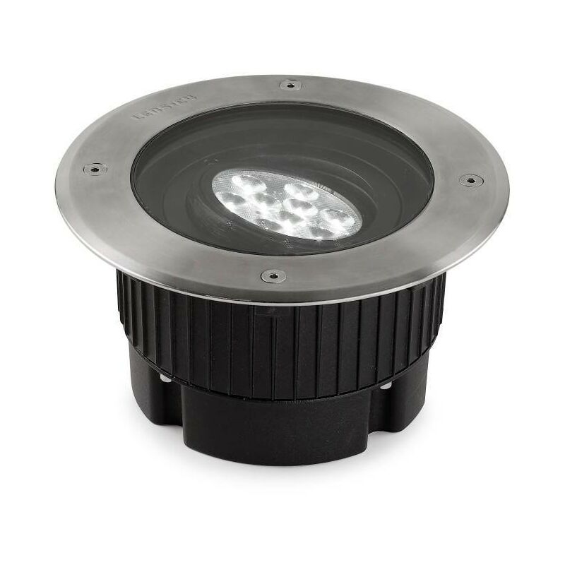 Leds-C4 Gea Power - LED 9 Light Round Recessed Floor Light Stainless Steel Aisi 316 IP67