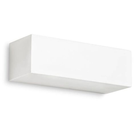 Leds-C4 Ges - Applique murale d'intérieur en plâtre à 1 lumière, blanc, E14