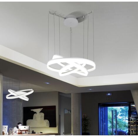 Leds-C4 GROK - Grand plafonnier LED intégré blanc