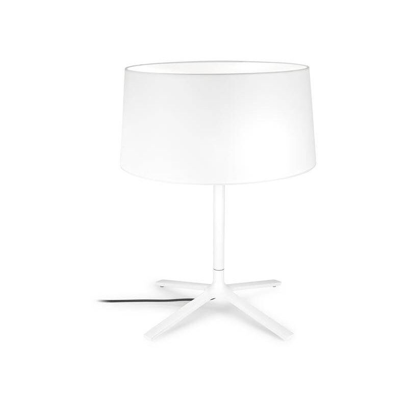 Leds-c4 - grok - Lampe de table à 3 lumières avec abat-jour en tissu blanc, E27 Leds-c4 - grok - Lampe de table à 3 lumières avec abat-jour en tissu blanc, E27