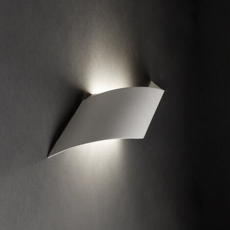 Leds-C4 GROK - Petite applique murale d'intérieur à 1 ampoule LED en aluminium satiné