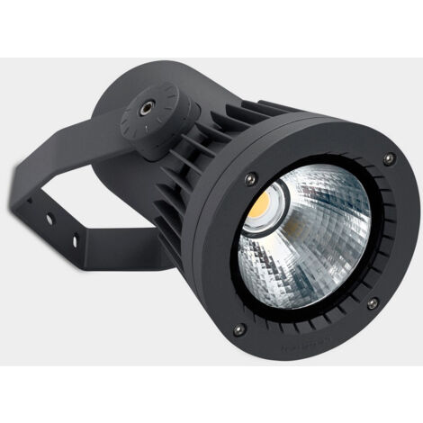 LEDS C4 Hubble Cob LED Ã¸175mm Affichage LED Extérieur Lumière Urbaine Gris IP65 IK08 2700K