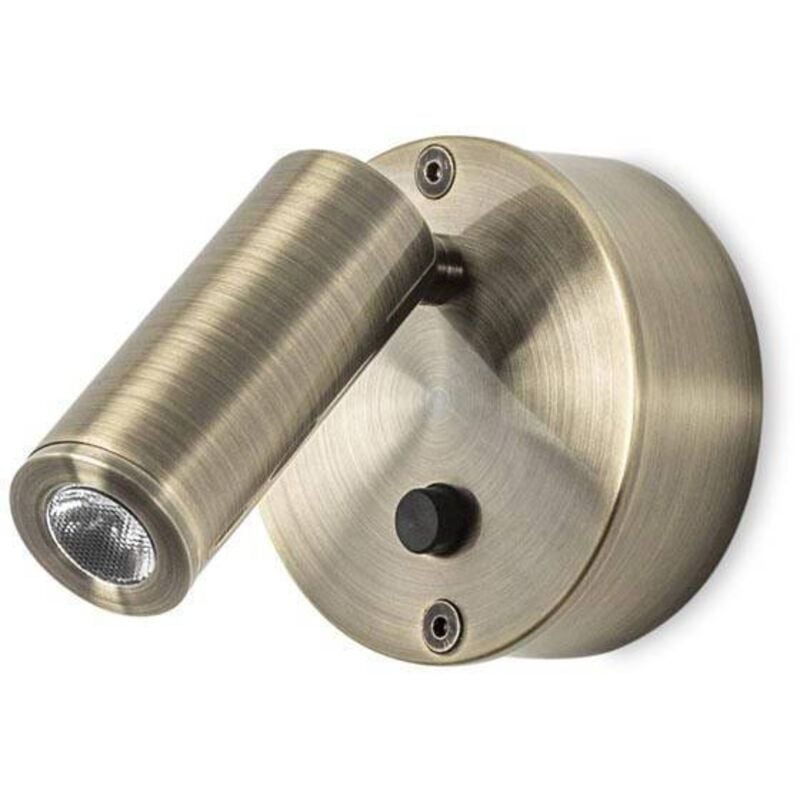 Ivy - Applique da interno a led orientabile a 1 luce in ottone antico - Leds-c4