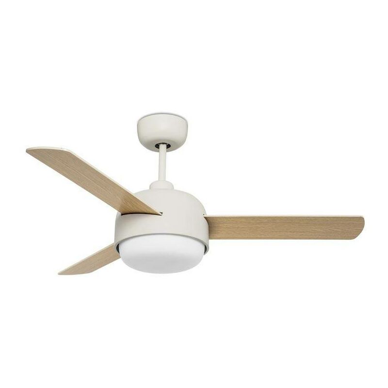 Klar 2 Light Ceiling Fan Old White, E27 - Leds-c4