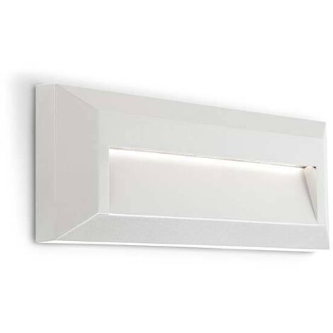 Leds-C4 Kossel - Lámpara LED para exterior de pared, blanca, 8cm 292lm 4000K IP65