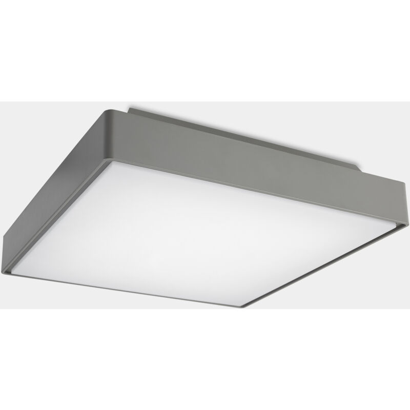 Plafone IP66 Kossel Direct 400mm Led 19W Bianco Caldo - 3000K On-Off Grigio 1172L