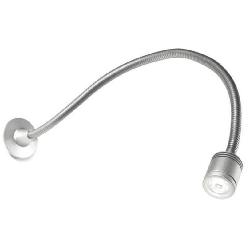 Lampada da lettura a led a 1 luce orientabile a parete in alluminio anodizzato - Leds-c4
