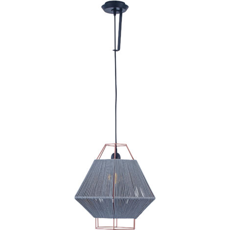 Leds-C4 Legato - Luminaire suspendu mural / plafonnier à 1 lumière, noir, gris, E27