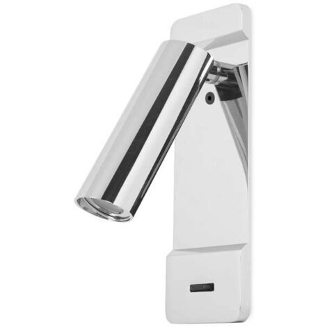 Leds-C4 Lire - Lampe de lecture murale LED Chrome 179lm 2700K