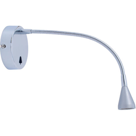 LEDS C4 Luz De Lectura Book Round Surface LED 1W 3000K Cromo 28Lm