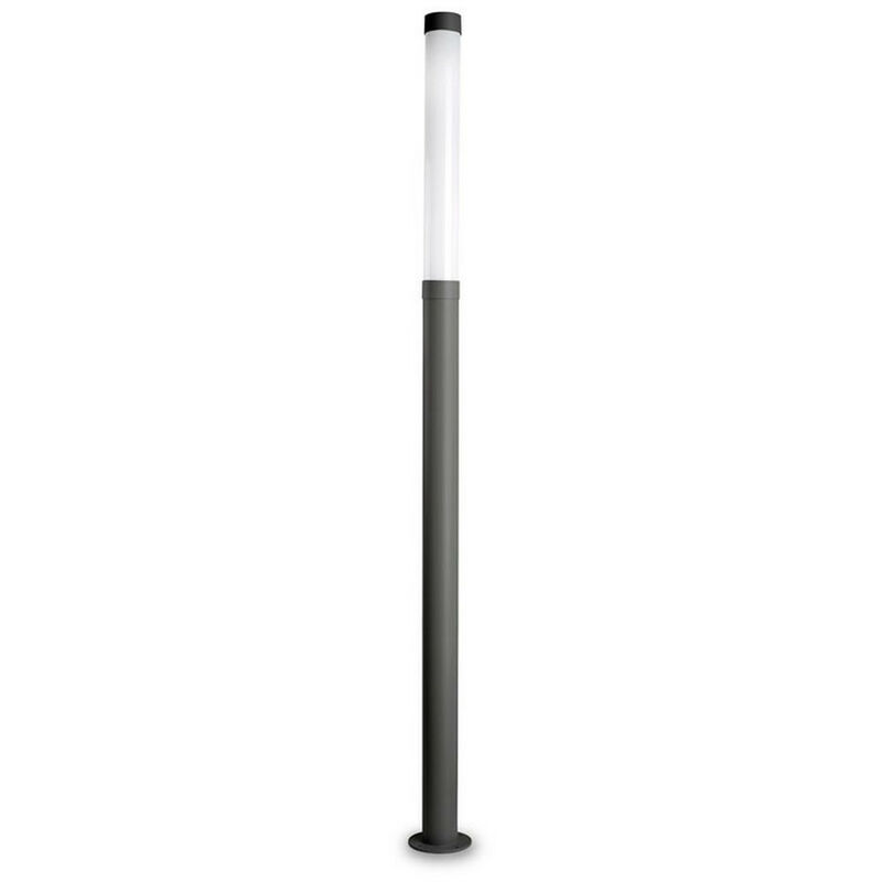 Leds C4 Lyon Outdoor Module Outdoor led Bollard Urban Grey, Opal IP65 3000K Dimmable