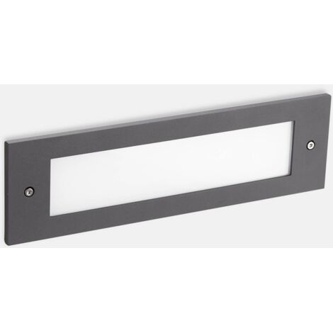 Leds-C4 Micenas - Aplique LED empotrable de exterior gris oscuro 29,8cm 1215lm 4000K IP65