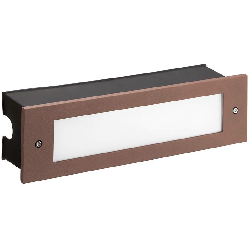 Leds-C4 Micenas - Outdoor LED Recessed Wall Light Brown 29.8cm 1140lm 3000K IP65