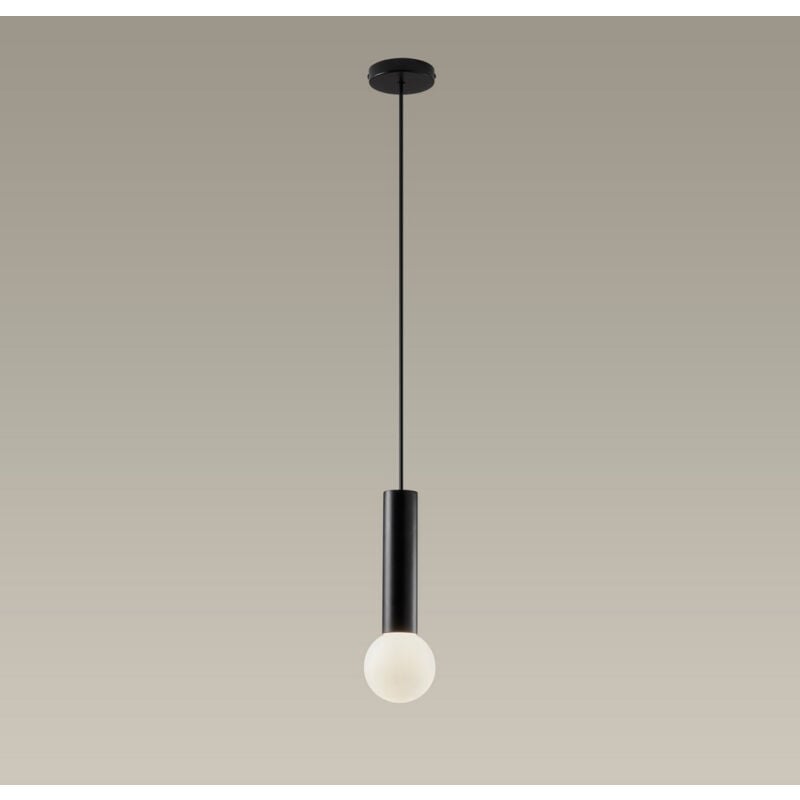 Leds-c4 - leds C4 Mist Salle de Bains Plafonnier Simple Suspension Noir Métallique E14