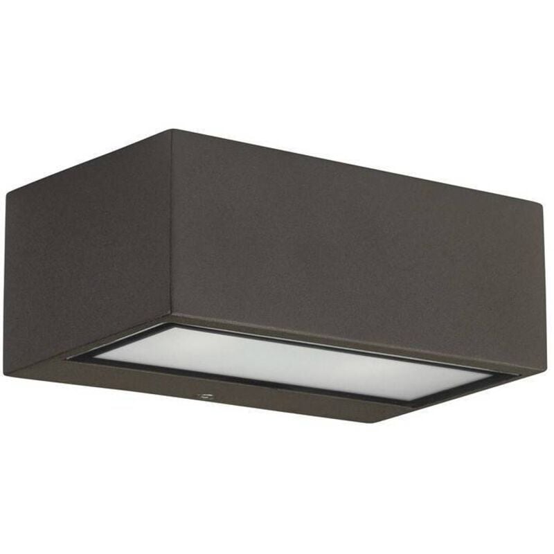 Leds-C4 Nemesis Aluminium - Applique da esterno 1 luce Marrone IP44