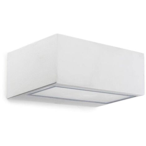 Leds-C4 Nemesis Aluminium - Applique murale d'extérieur à 1 lumière blanche IP44