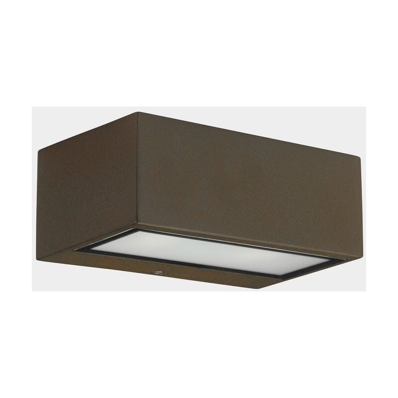 Leds C4 Nemesis led 70x170mm led Extérieur Up Down Marron Clair Opale IP65 10,5W 2700K